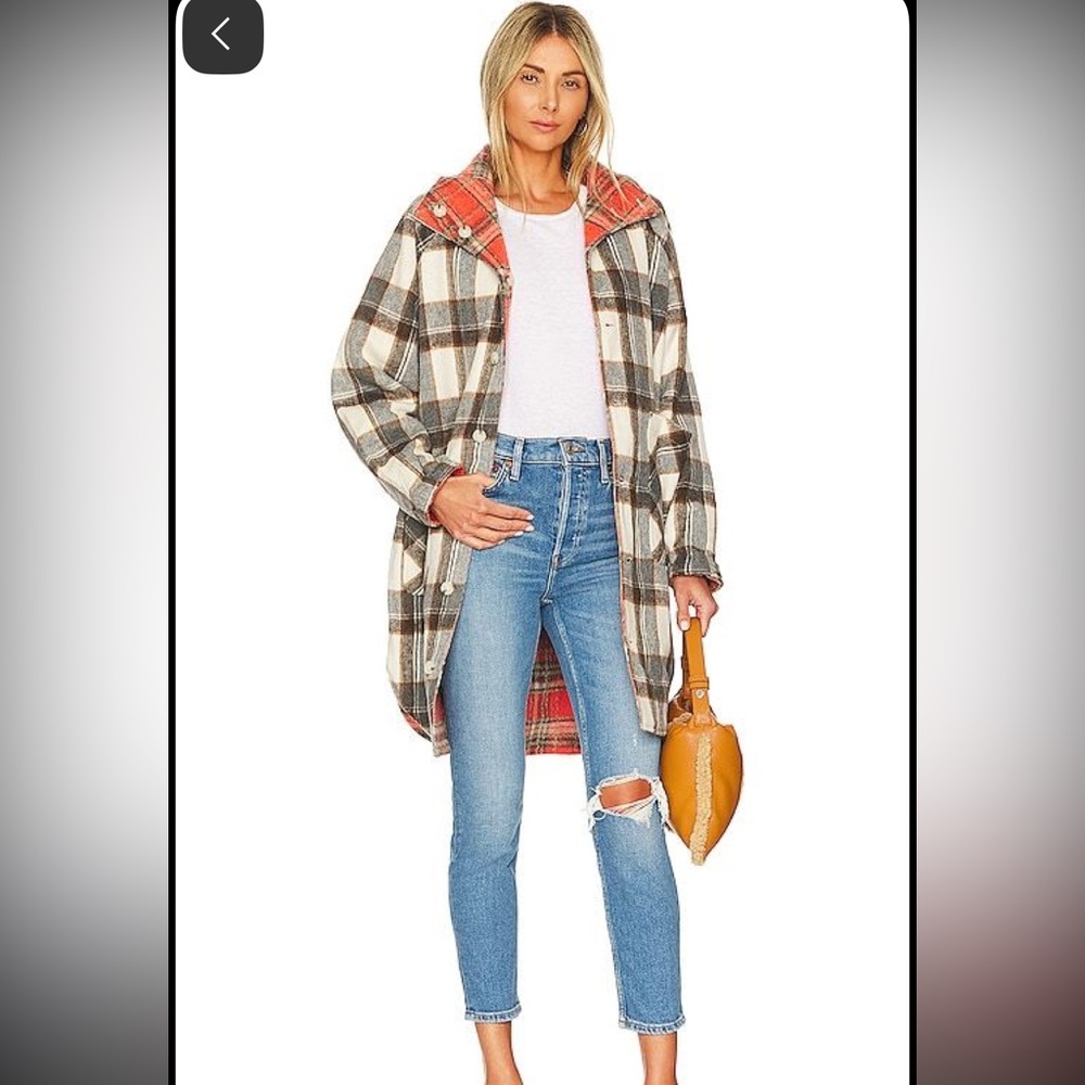 Reversible plaid jacket